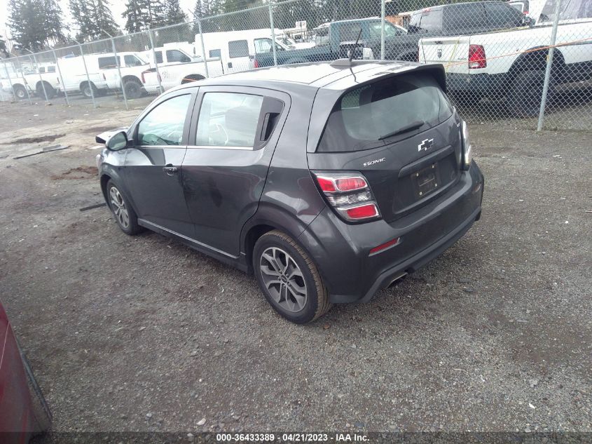 2018 CHEVROLET SONIC LT - 1G1JD6SG9J4123191