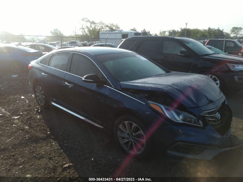 2015 HYUNDAI SONATA 2.4L SPORT - 5NPE34AF2FH228892