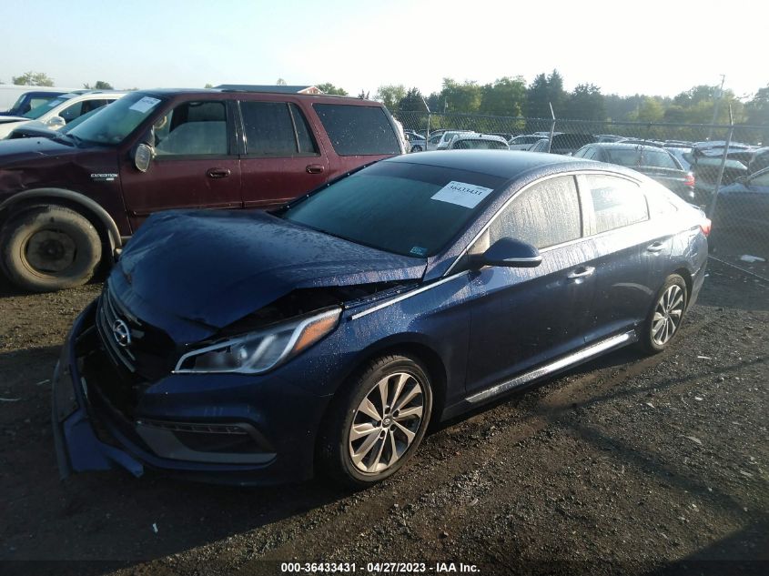 2015 HYUNDAI SONATA 2.4L SPORT - 5NPE34AF2FH228892