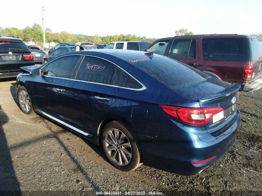 2015 HYUNDAI SONATA 2.4L SPORT - 5NPE34AF2FH228892