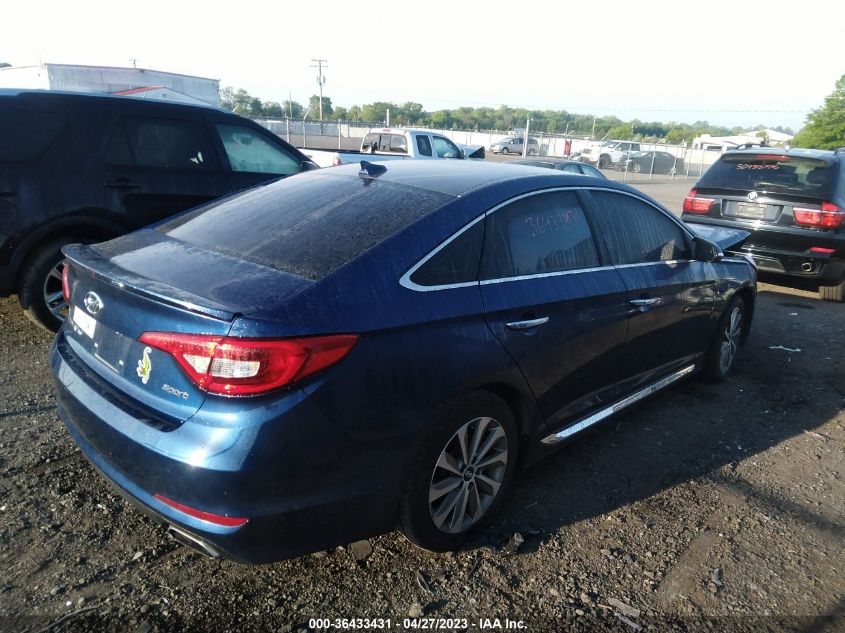 2015 HYUNDAI SONATA 2.4L SPORT - 5NPE34AF2FH228892