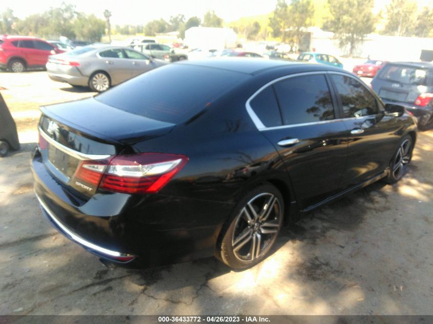 2017 HONDA ACCORD SEDAN SPORT - 1HGCR2F50HA125489