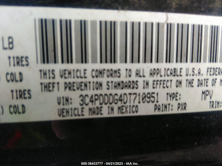 2013 DODGE JOURNEY CREW - 3C4PDDDG4DT710951