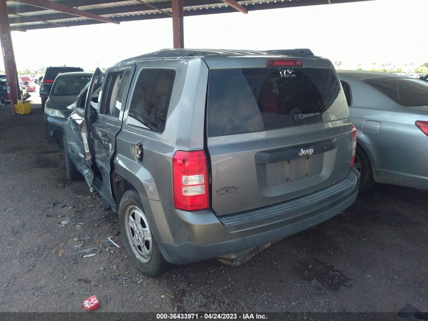 2013 JEEP PATRIOT SPORT - 1C4NJPBAXDD251592