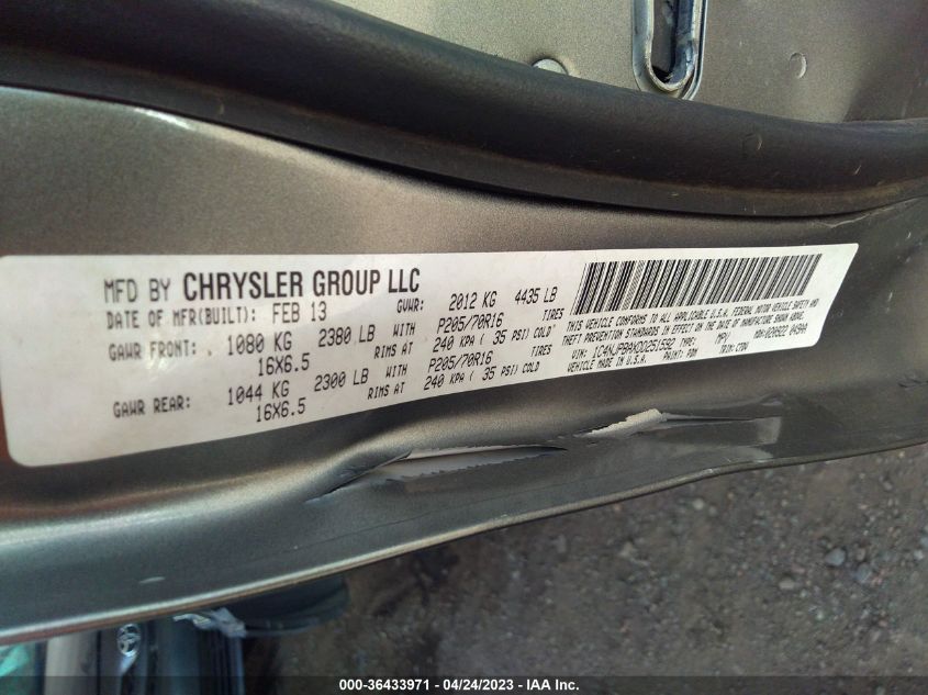 2013 JEEP PATRIOT SPORT - 1C4NJPBAXDD251592