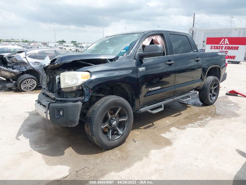 2014 TOYOTA TUNDRA 4WD TRUCK SR5 - 5TFDW5F15EX347643