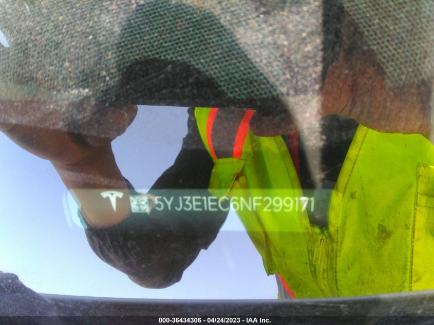 2022 TESLA MODEL 3 PERFORMANCE - 5YJ3E1EC6NF299171