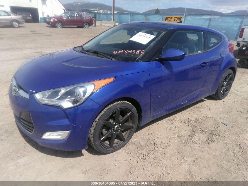 2013 HYUNDAI VELOSTER W/BLACK INT - KMHTC6AD3DU154883