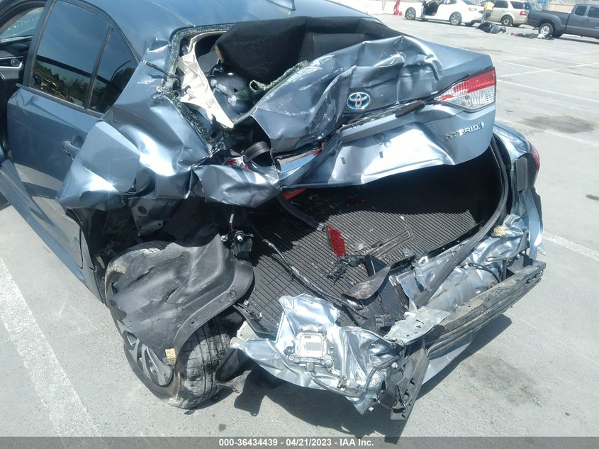 VIN JTDEAMDE7MJ030497 2021 TOYOTA COROLLA HYBRID LE