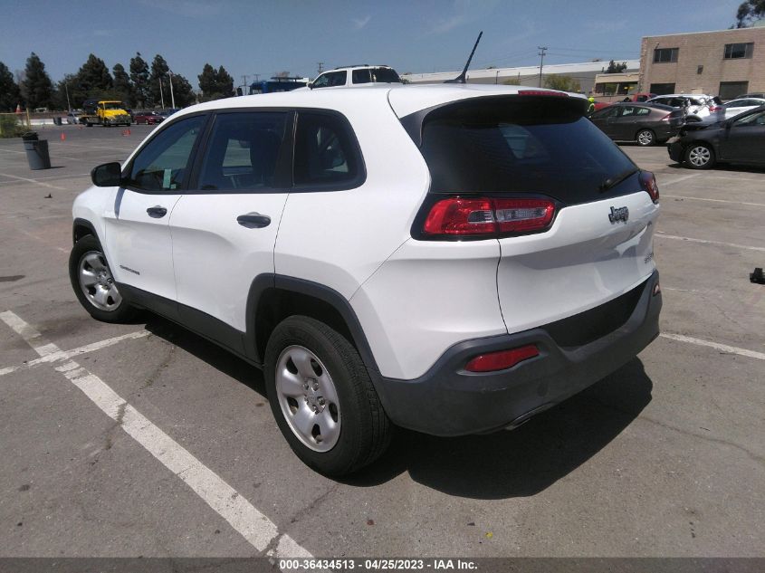 2016 JEEP CHEROKEE SPORT - 1C4PJLAB5GW274234