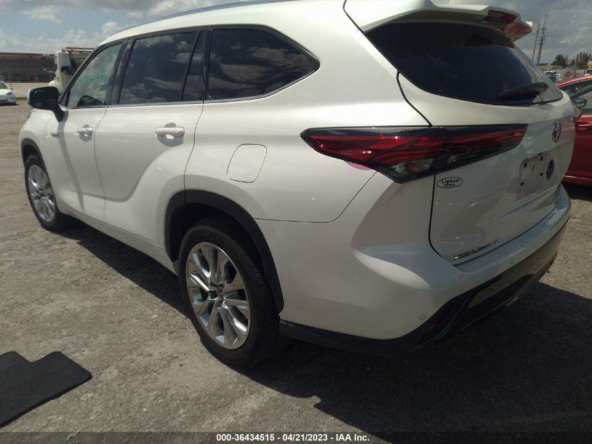 2020 TOYOTA HIGHLANDER HYBRID LIMITED - 5TDYARAH4LS002117