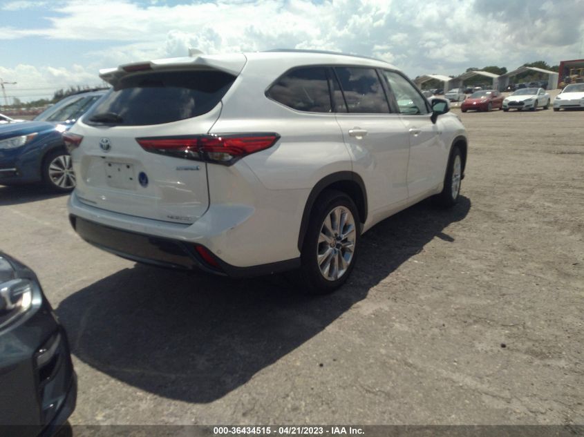 2020 TOYOTA HIGHLANDER HYBRID LIMITED - 5TDYARAH4LS002117