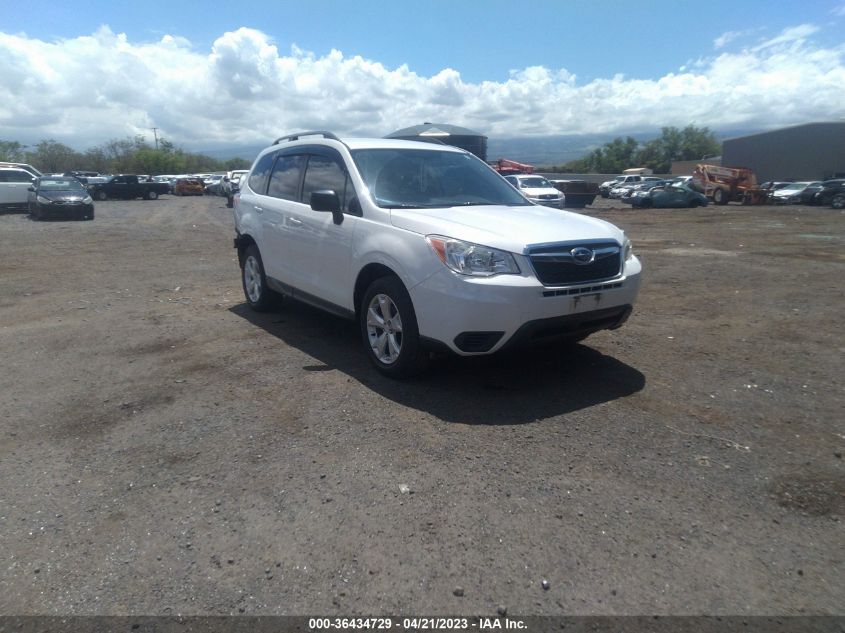2016 SUBARU FORESTER 2.5I - JF2SJABCXGH496800