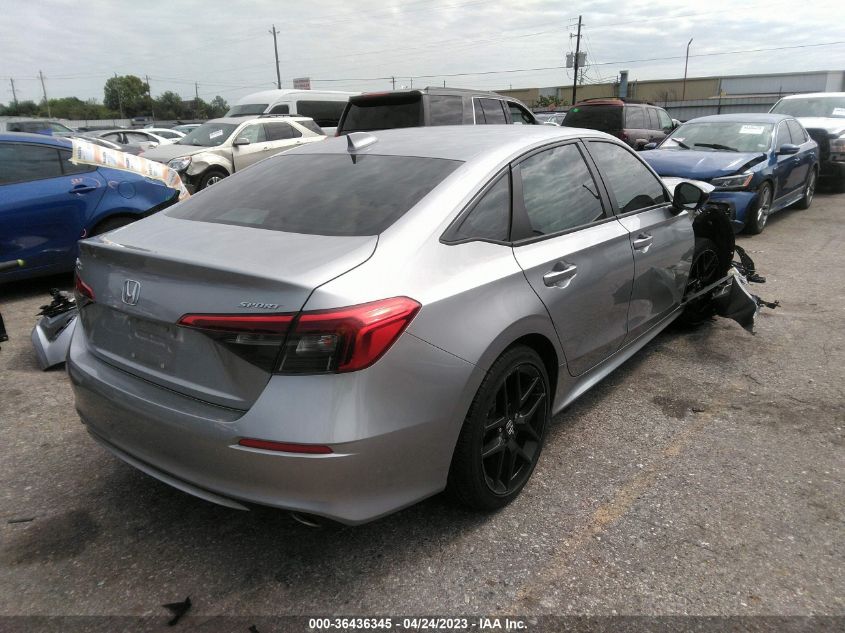 2022 HONDA CIVIC SEDAN SPORT - 2HGFE2F56NH573032