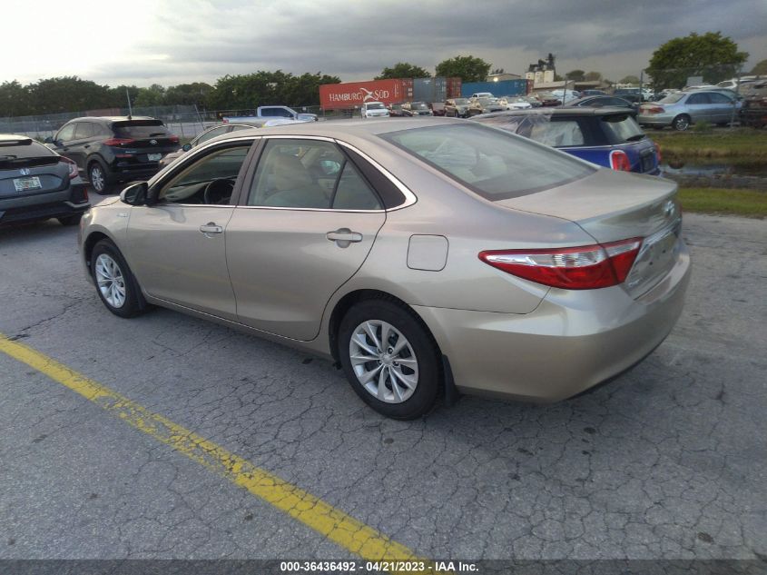 2016 TOYOTA CAMRY HYBRID LE/XLE/SE - 4T1BD1FK0GU179408