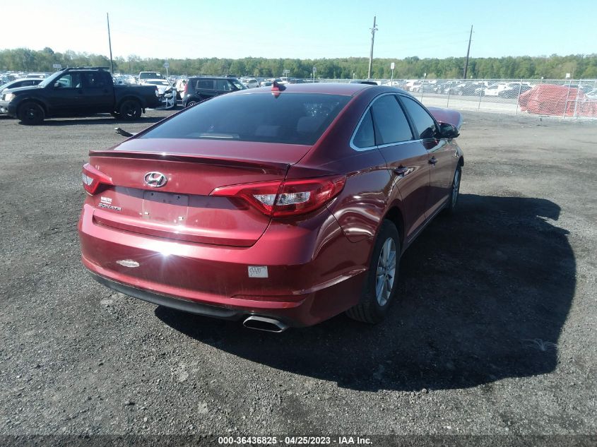 2015 HYUNDAI SONATA 2.4L SE - 5NPE24AF4FH149825