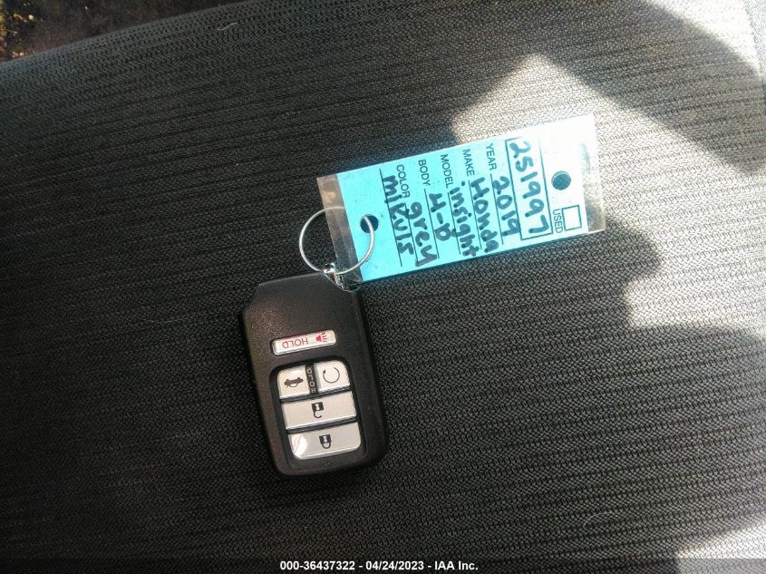 2019 HONDA INSIGHT EX 19XZE4F58KE003774