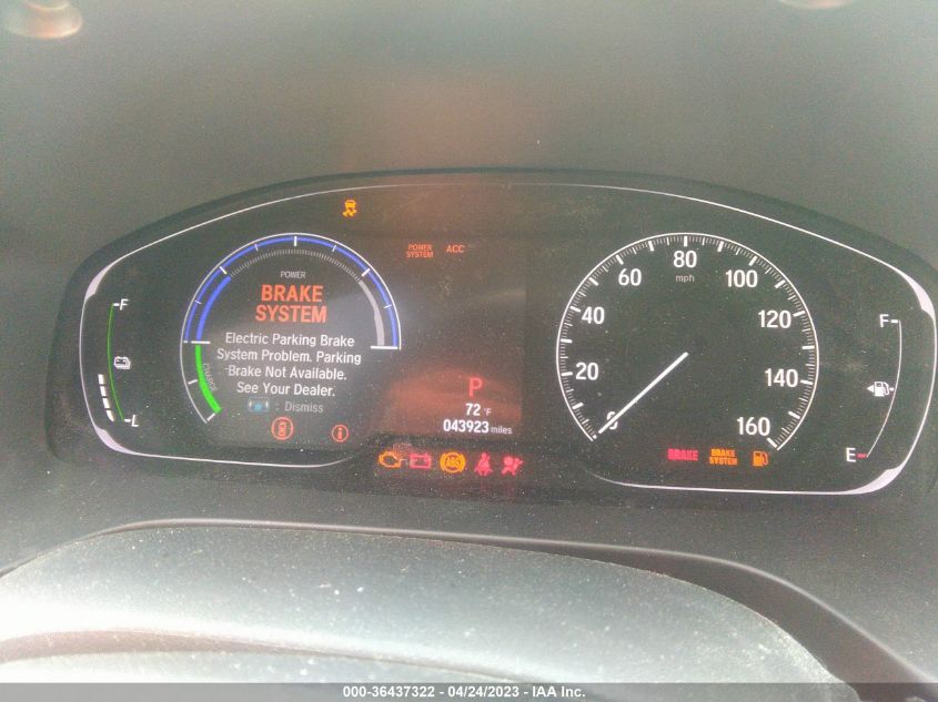 2019 HONDA INSIGHT EX 19XZE4F58KE003774