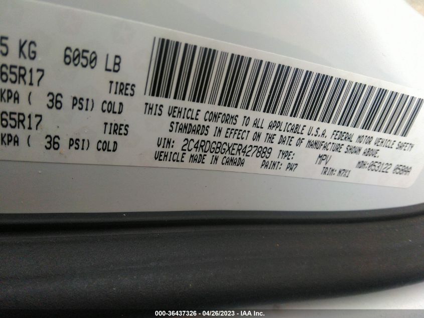 2014 DODGE GRAND CARAVAN SE 30TH ANNIVERSARY - 2C4RDGBGXER427889