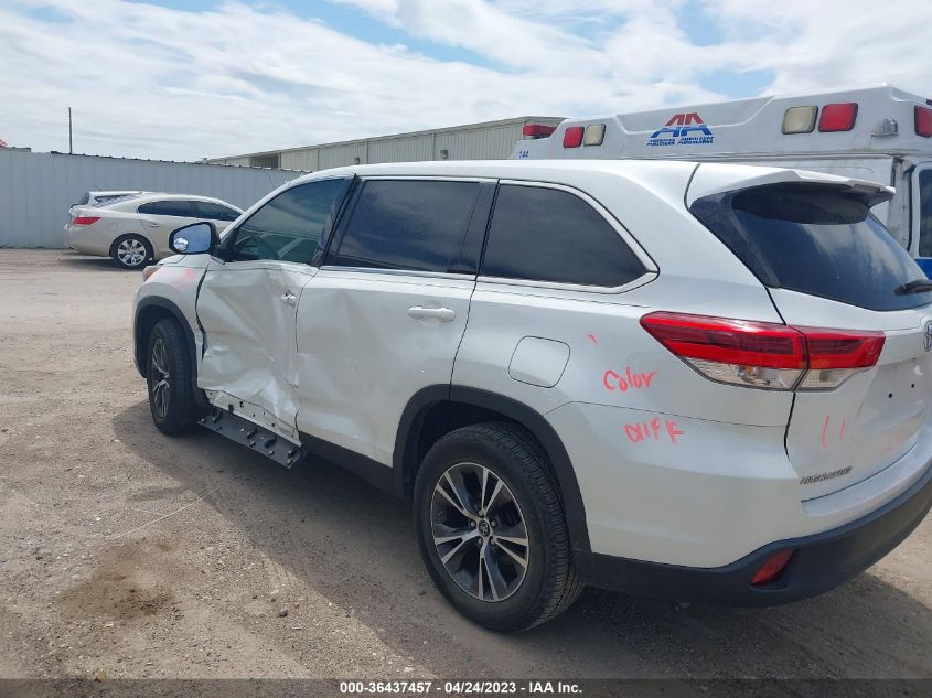 2019 TOYOTA HIGHLANDER LE - 5TDZARFHXKS051348