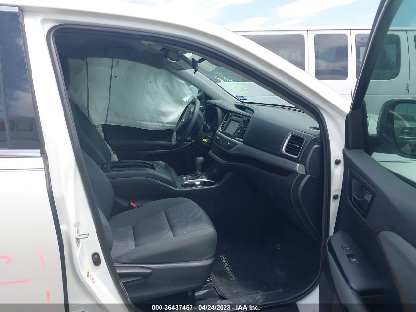 2019 TOYOTA HIGHLANDER LE - 5TDZARFHXKS051348