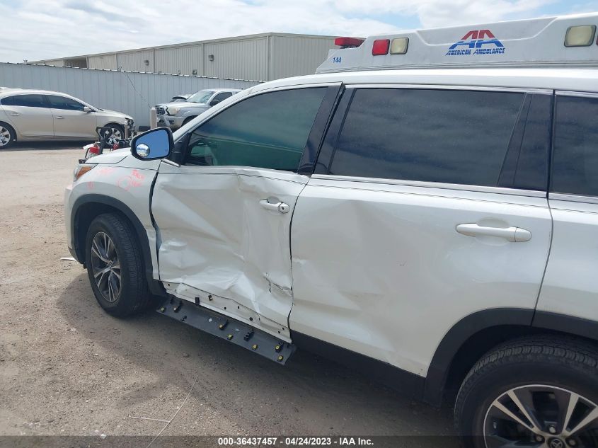 2019 TOYOTA HIGHLANDER LE - 5TDZARFHXKS051348