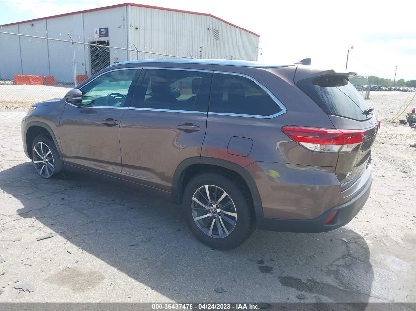 2017 TOYOTA HIGHLANDER XLE/SE - 5TDKZRFH2HS223066