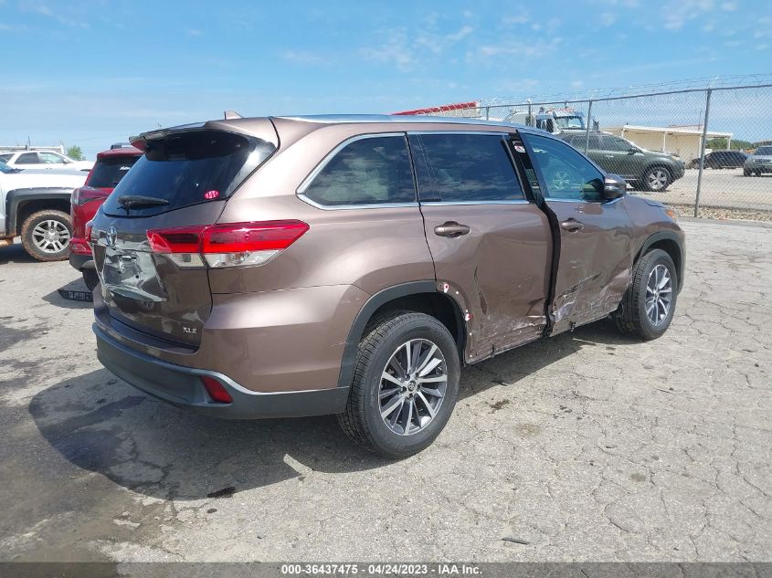 2017 TOYOTA HIGHLANDER XLE/SE - 5TDKZRFH2HS223066