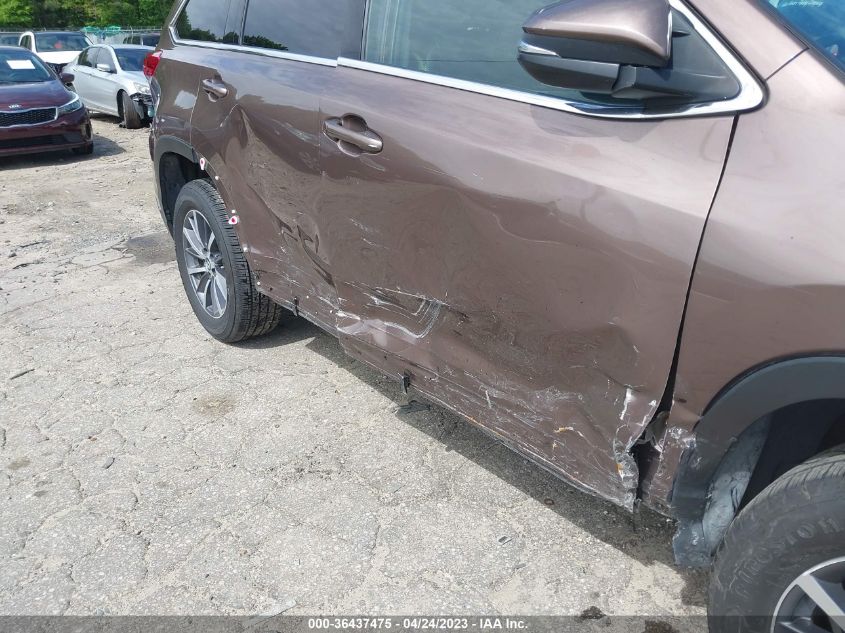 2017 TOYOTA HIGHLANDER XLE/SE - 5TDKZRFH2HS223066