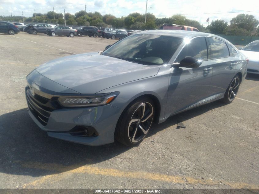 2021 HONDA ACCORD SEDAN SPORT - 1HGCV1F36MA107674