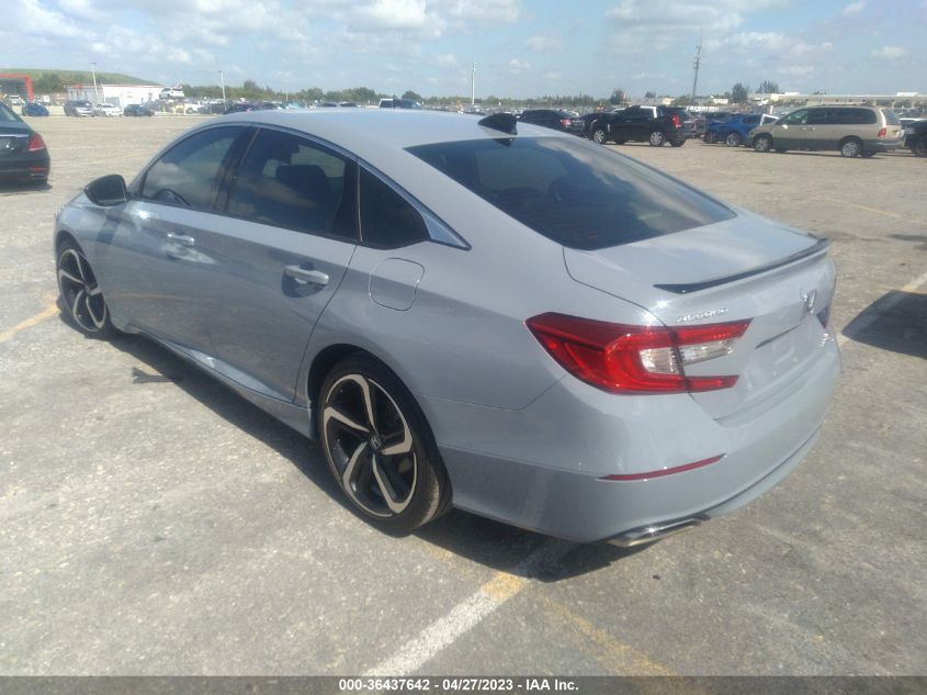 2021 HONDA ACCORD SEDAN SPORT - 1HGCV1F36MA107674