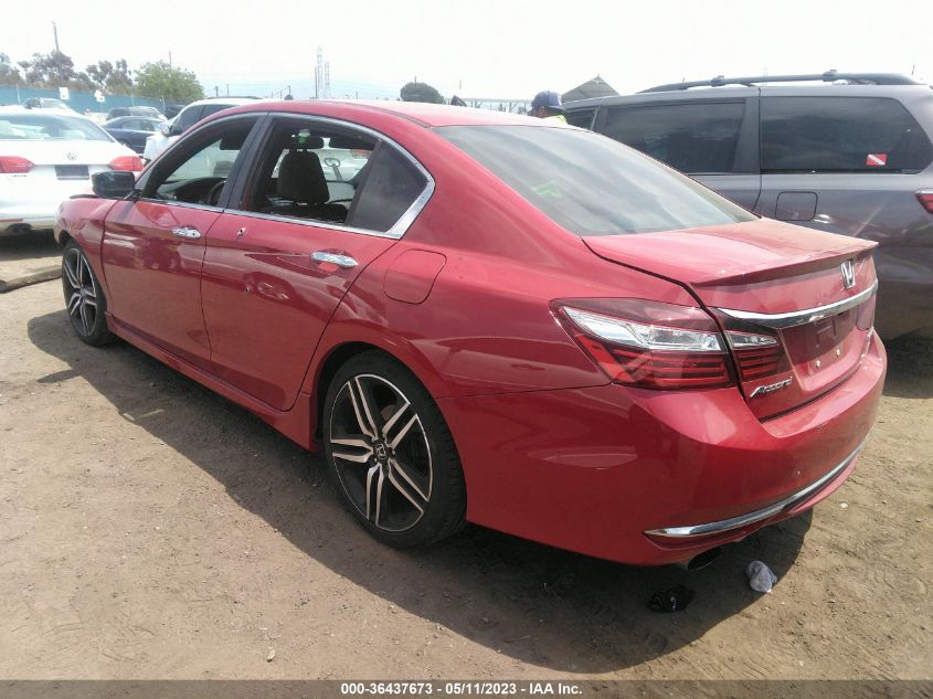 2016 HONDA ACCORD SEDAN SPORT - 1HGCR2F51GA097989
