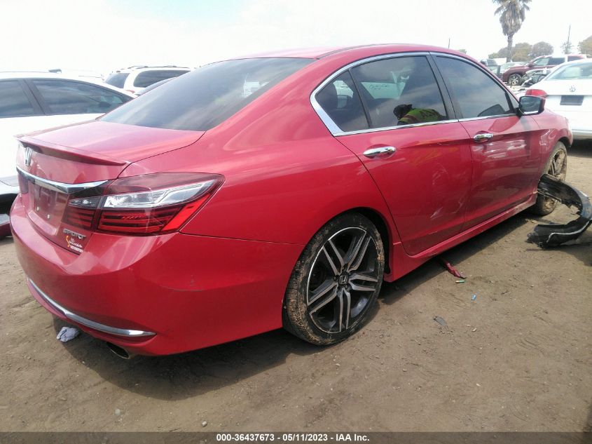 2016 HONDA ACCORD SEDAN SPORT - 1HGCR2F51GA097989