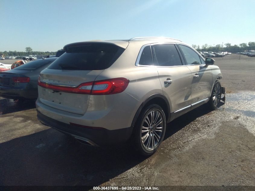 2016 LINCOLN MKX RESERVE - 2LMTJ6LR5GBL51244