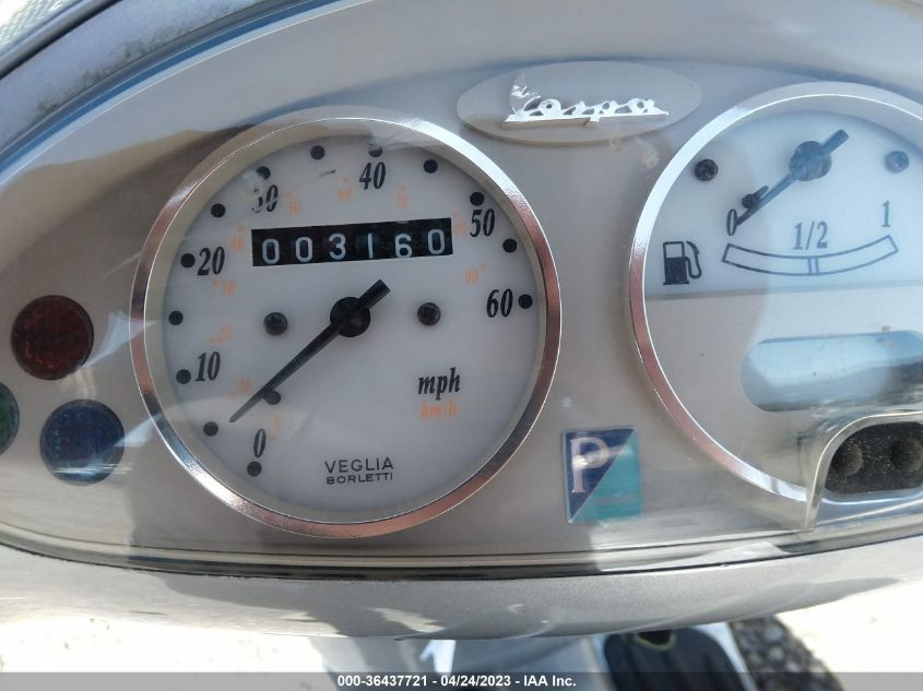 2002 VESPA C161C ZAPC16C1025005043