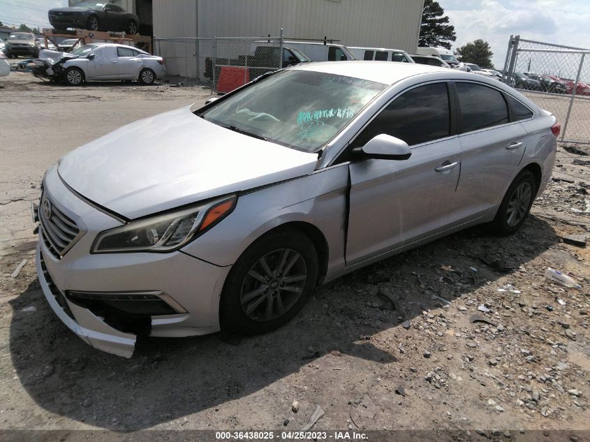 2015 HYUNDAI SONATA 2.4L SE - 5NPE24AF0FH222527