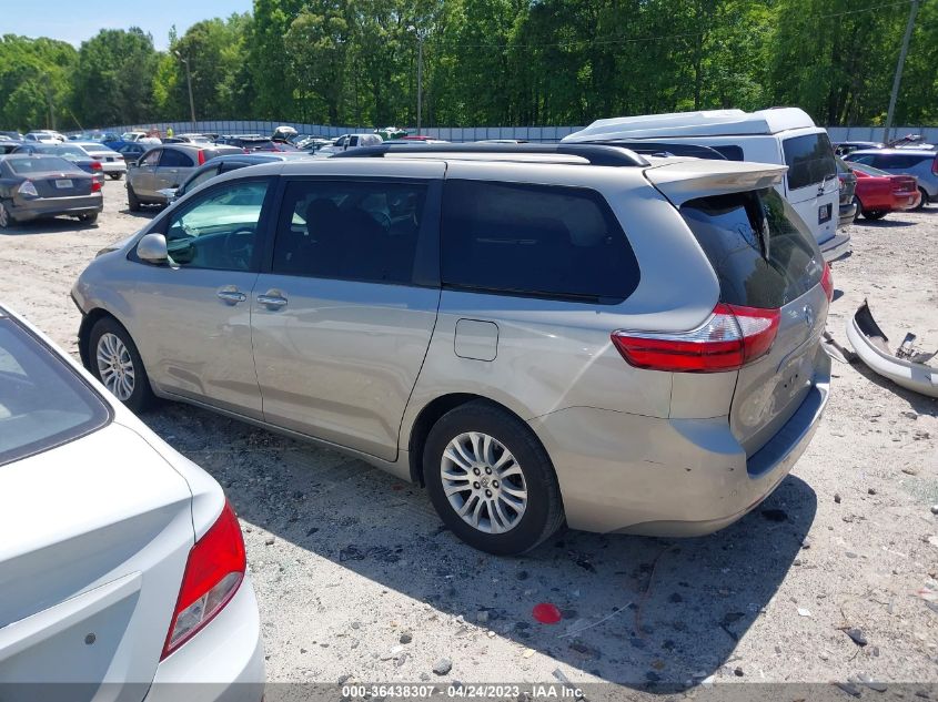 2015 TOYOTA SIENNA XLE/XLE AAS/LTD - 5TDYK3DC9FS682076