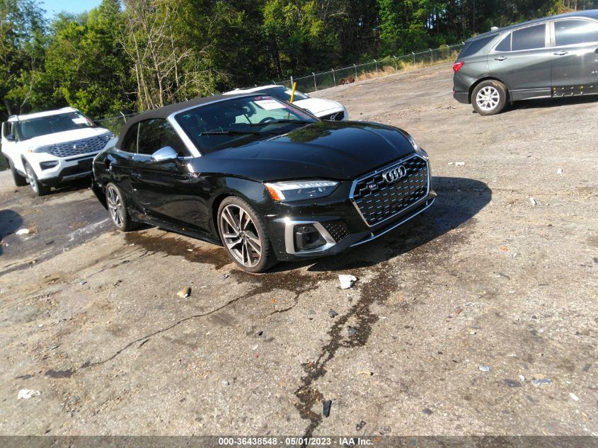 2022 AUDI S5 CABRIOLET PREMIUM PLUS - WAUW4GF54NN000892