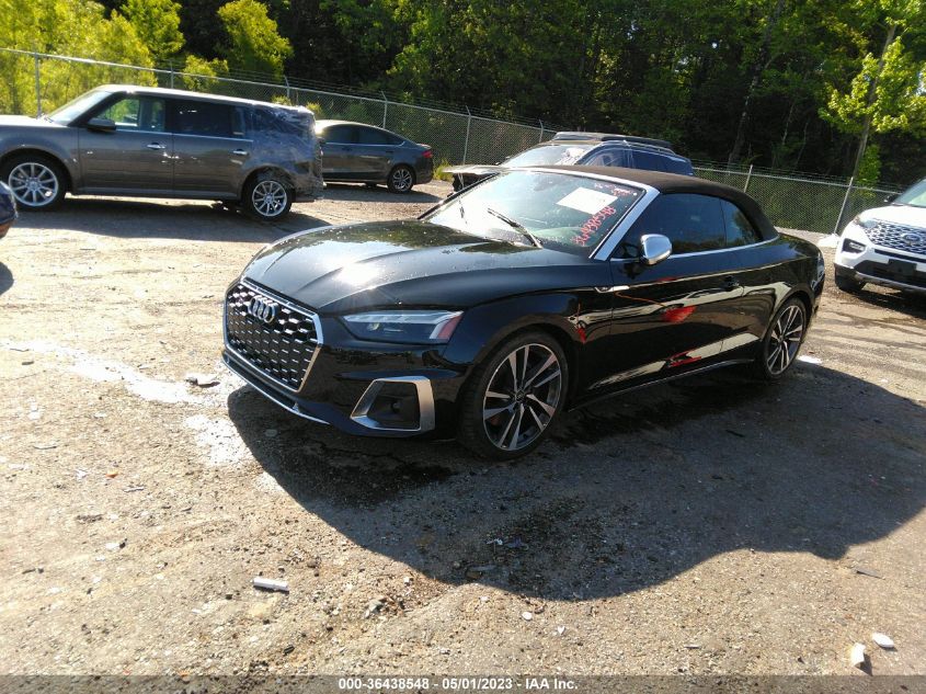 2022 AUDI S5 CABRIOLET PREMIUM PLUS - WAUW4GF54NN000892
