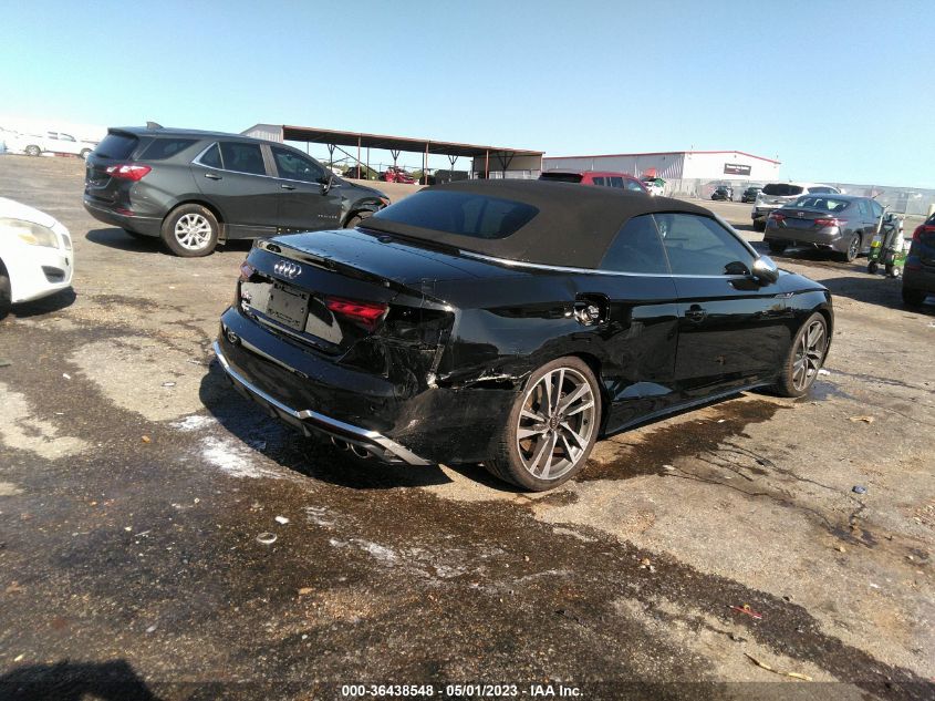 2022 AUDI S5 CABRIOLET PREMIUM PLUS - WAUW4GF54NN000892
