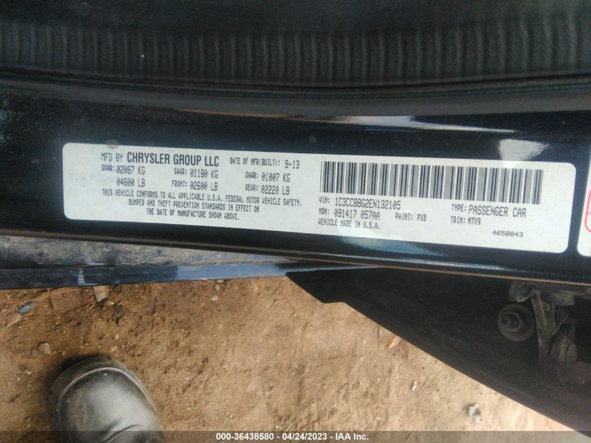 2014 CHRYSLER 200 TOURING - 1C3CCBBG2EN132105