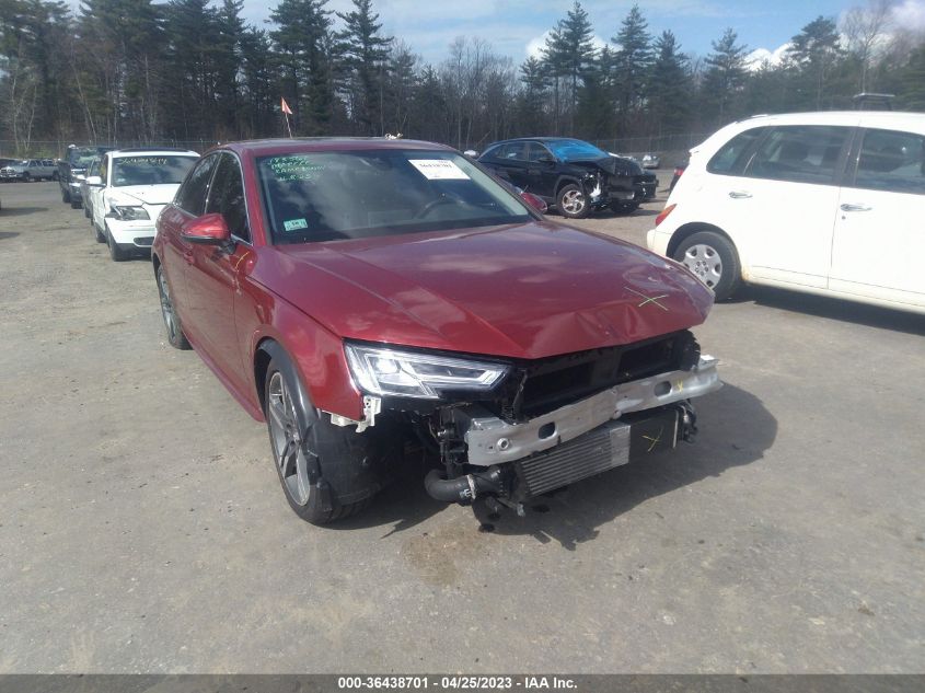 2018 AUDI A4 PREMIUM PLUS - WAUENAF47JA040107