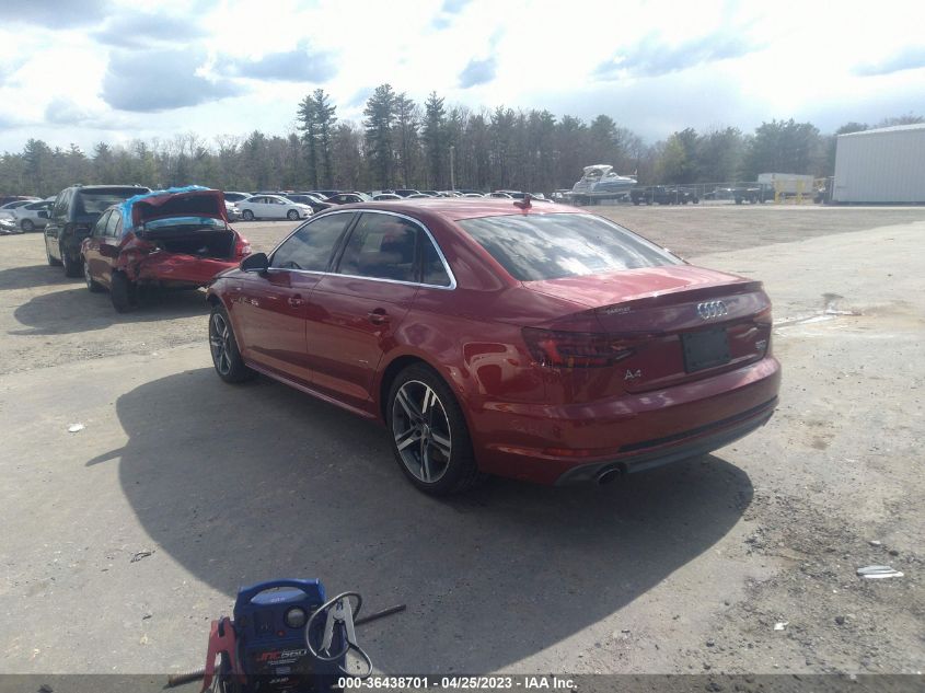 2018 AUDI A4 PREMIUM PLUS - WAUENAF47JA040107