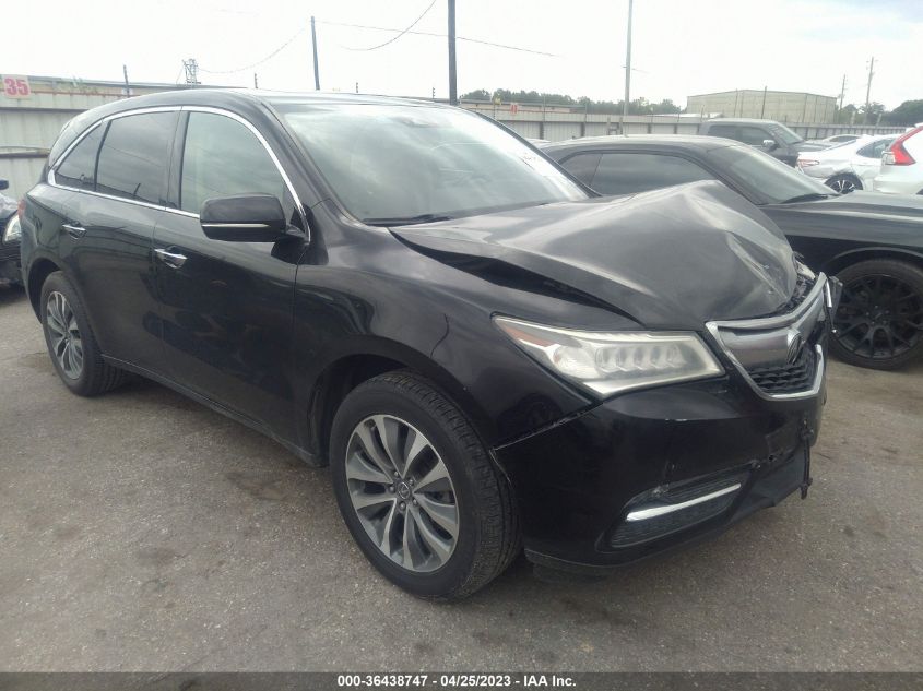 2016 ACURA MDX W/TECH/W/TECH - 5FRYD3H47GB018263