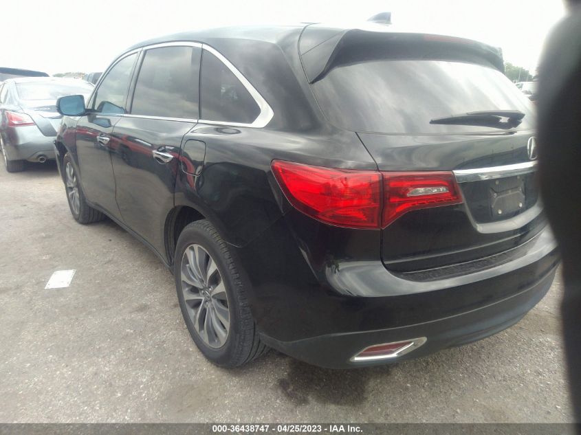 2016 ACURA MDX W/TECH/W/TECH - 5FRYD3H47GB018263