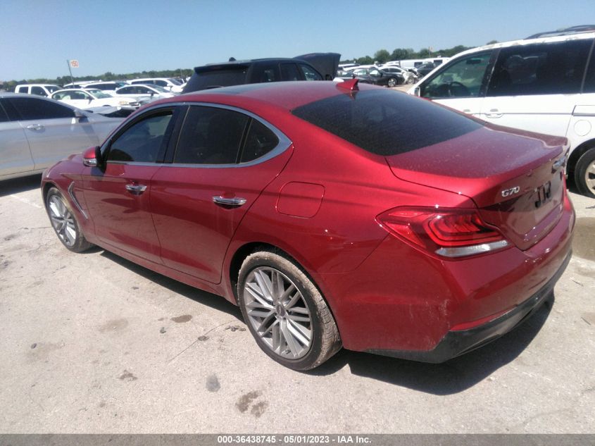 2020 GENESIS G70 2.0T - KMTG34LA5LU051204