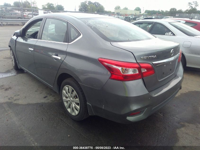 2016 NISSAN SENTRA S - 3N1AB7APXGY297459