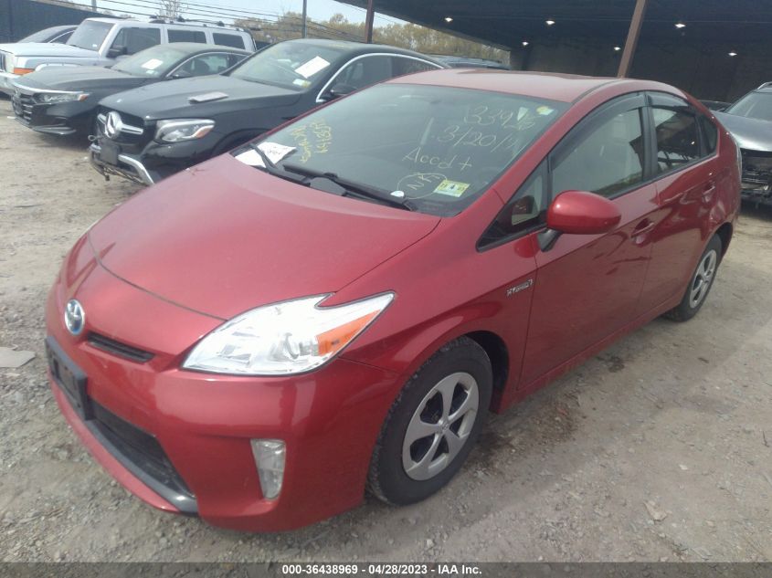 2014 TOYOTA PRIUS FOUR/FIVE/THREE/ONE/TWO - JTDKN3DUXE1744294