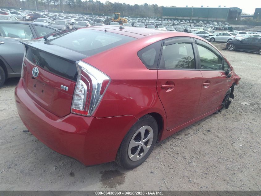 2014 TOYOTA PRIUS FOUR/FIVE/THREE/ONE/TWO - JTDKN3DUXE1744294