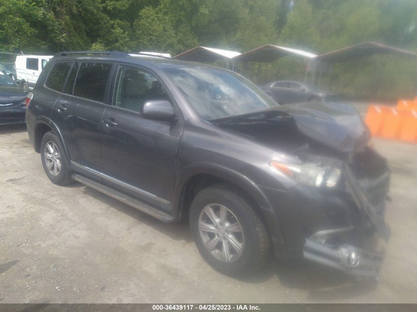 2013 TOYOTA HIGHLANDER - 5TDZK3EH2DS098808